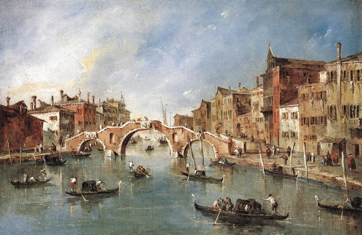 Il ponte a tre arcate di Cannaregio - National Gallery of Art, Washington